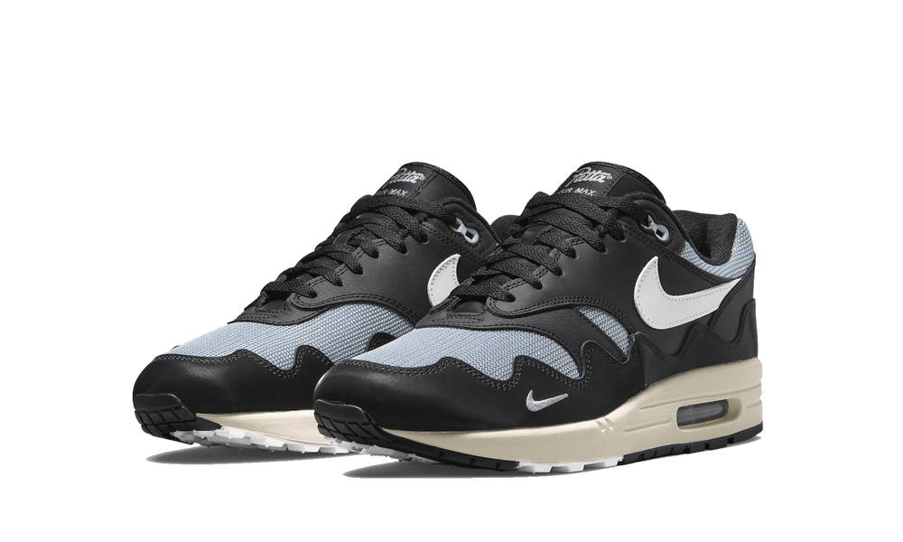 Nike Air Max 1 Patta Waves Metallic Silver White Black