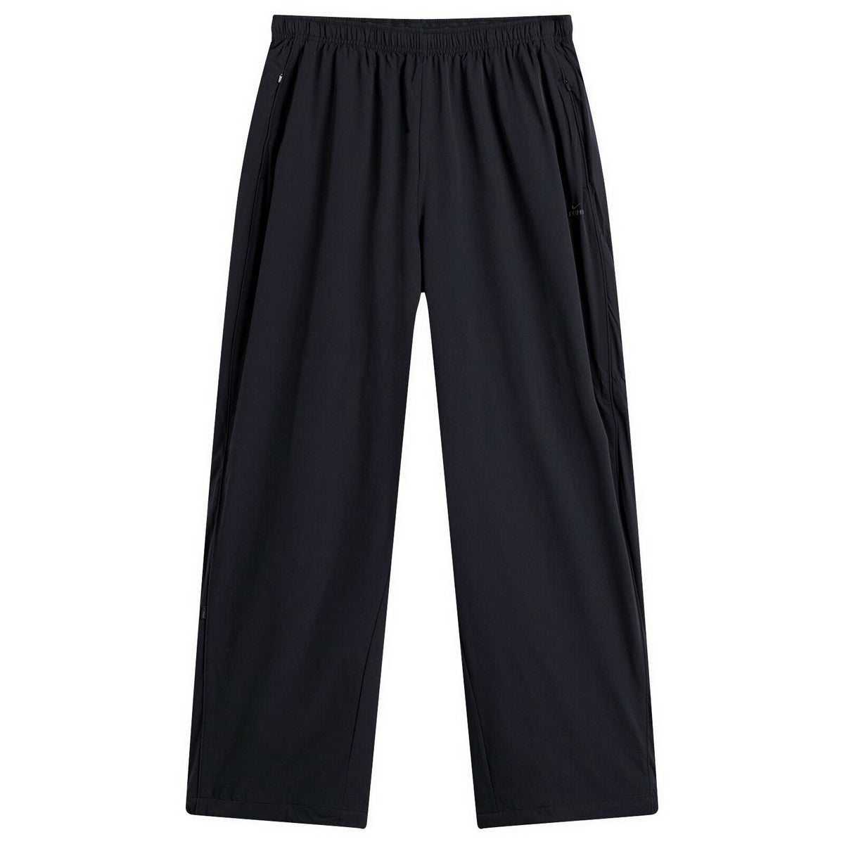 Nike Women's x SKIMS Stretch Nylon Oversized Pants in Obsidian