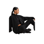 Nike X Skims Women's Oversized Full-Zip Track Jacket Obsidian - HypeFly India View 2