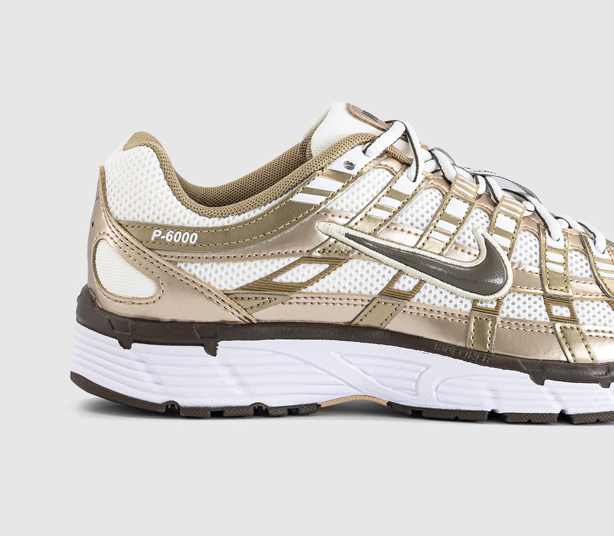 Nike P-6000 Trainers Sail Dark Hazel Linen White