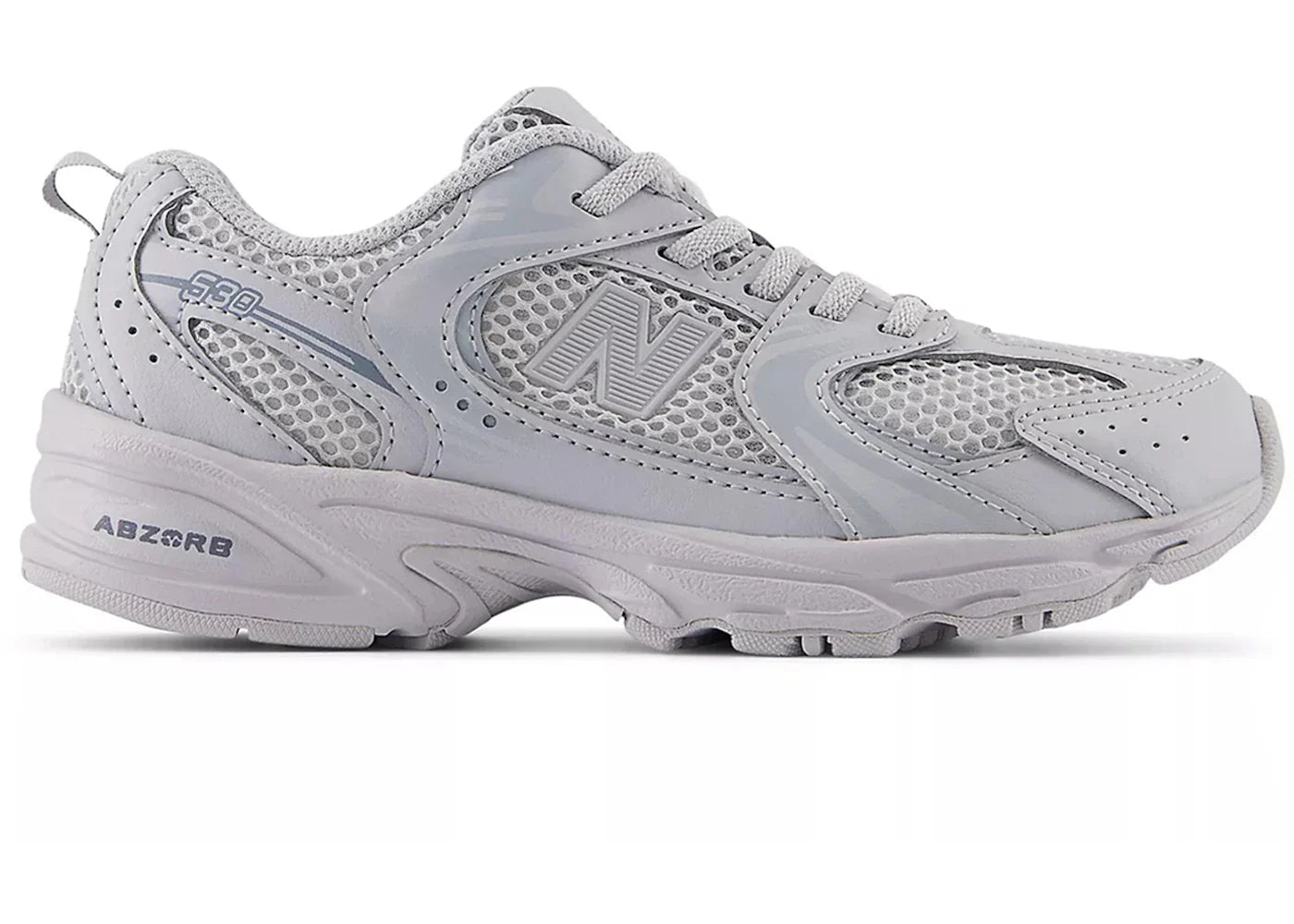 New Balance 530 Bungee Lace Pearl Grey Steel Ps