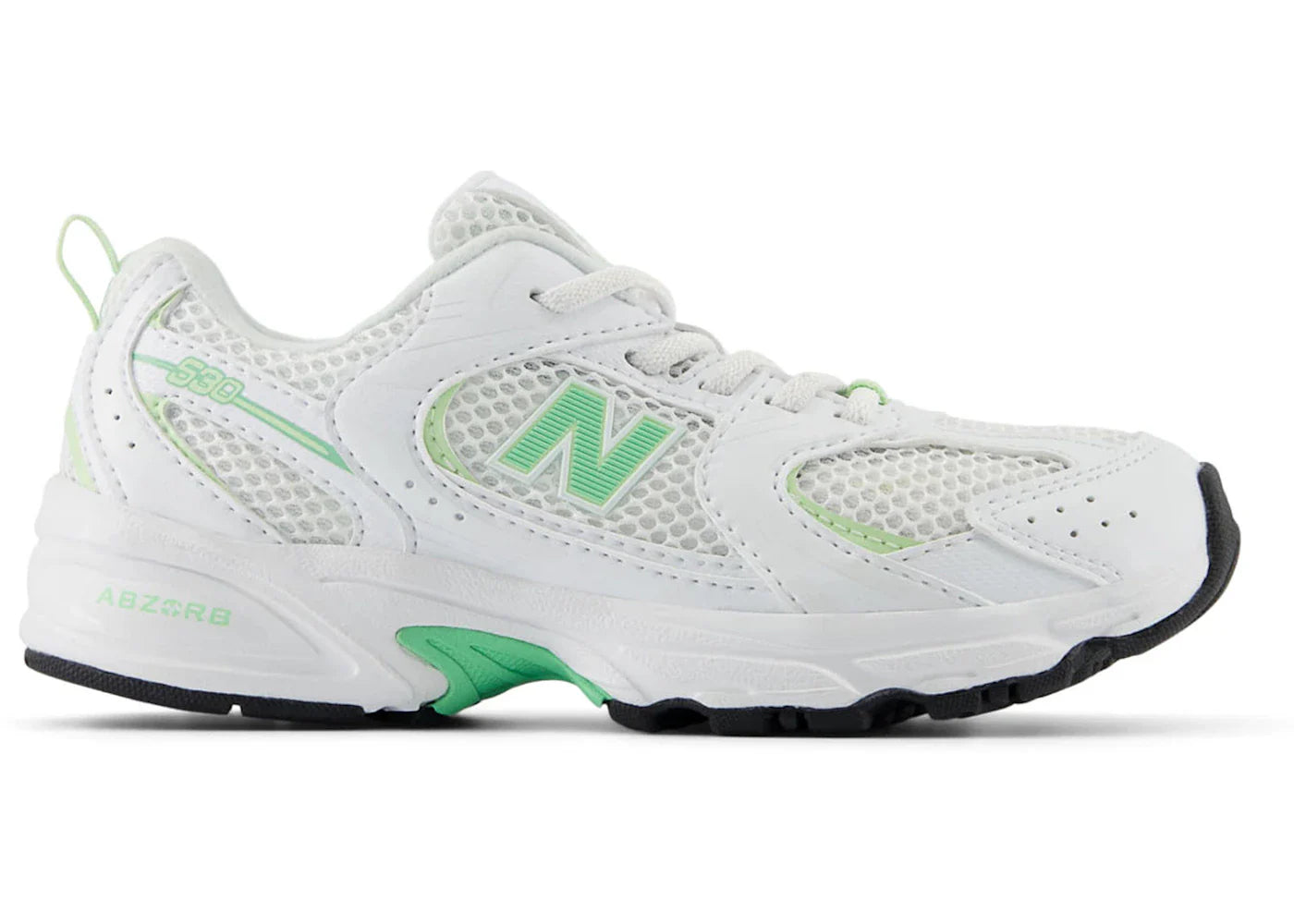 New Balance 530 Bungee Lace White Melon Water Ps