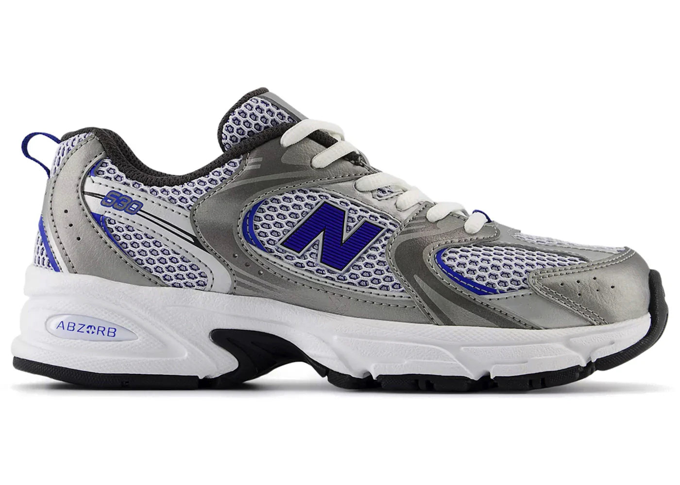 New Balance 530 Dark Silver Metallic Royal Gs