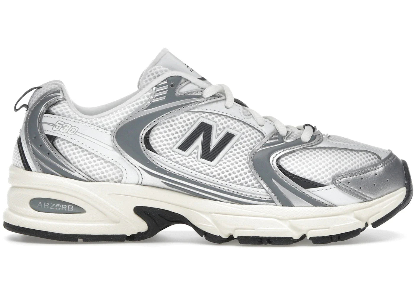 New Balance 530 Silver Metallic Black Cement