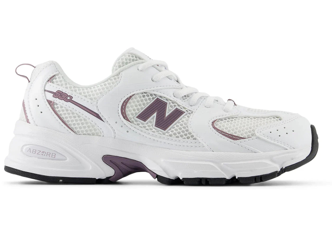 New Balance 530 White Dark Ice Wine Gs