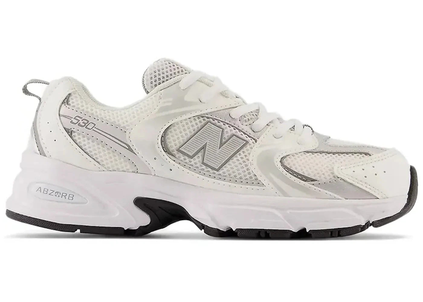 New Balance 530 White Silver Gs