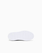 Sneakers in pelle con suola in gomma e tallone a contrasto Slide 5
